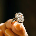 4.27 Ct Radiant Cut Moissanite Engagement Ring