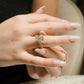 5 Ct Radiant Cut Moissanite Engagement Ring, Crushed Ice Radiant Cut Ring