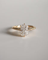 1.63 Ct Cushion Cut Moissanite Engagement Ring