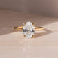 2.50 Ct Oval Cut Moissanite Engagement Ring