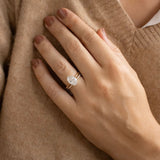 2.50 Ct Oval Cut Moissanite Engagement Ring