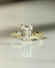 2.65 Ct Emerald Cut Moissanite Engagement Ring