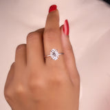2.50 Ct Oval Cut Moissanite Ring