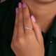Curve Half eternity Moissanite Band