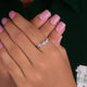 Round & Marquise Moissanite Band