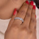 Baguette & Pear Cut Moissanite Band