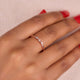Micropave Round Moissanite Wedding Band