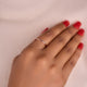 14K Rose Gold Plain Gold Band