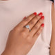 2.50 Ct Step Cut Oval Moissanite Ring