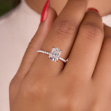 3.25 Ct Cushion Cut Moissanite Ring