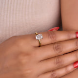 Cushion Cut 2.80 Ct Moissanite Ring