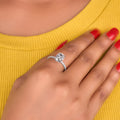 3 Ct Cushion Cut Moissanite Engagement Ring