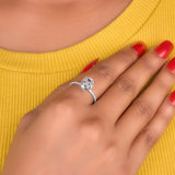 3 Ct Cushion Cut Moissanite Engagement Ring