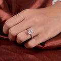3.35 Ct Cushion Cut Moissanite Ring