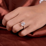 3.35 Ct Cushion Cut Moissanite Ring