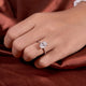 3.35 Ct Cushion Cut Moissanite Ring