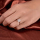 1.50 Ct Radiant Cut Moissanite Ring