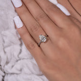 2.65 Ct Pear Cut Moissanite Ring