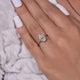 2.65 Ct Pear Cut Moissanite Ring