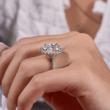 4.75 Ct Oval Cut Moissanite Ring
