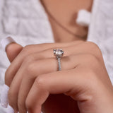 2 Ct Round Brilliant Cut Moissanite Ring