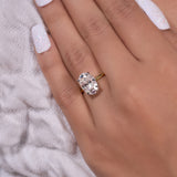 4.70 Ct Oval Cut Moissanite Engagement Ring