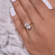 4.70 Ct Oval Cut Moissanite Engagement Ring