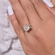 2.95 Ct Cushion Cut Moissanite Ring