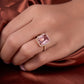 5 Ct Emerald Cut Morganite Ring