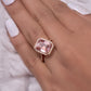 5 Ct Emerald Cut Morganite Ring