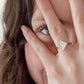 Bezel Set 2.63 Ct Princess Cut Moissanite Engagement Ring