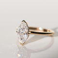 2 Ct Marquise Cut Moissanite Engagement Ring