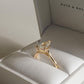 1.53 Ct Elongated Pear Cut Moissanite Engagement Ring