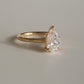 1.53 Ct Elongated Pear Cut Moissanite Engagement Ring