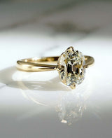 2 Ct Old mine Cushion Cut Moissanite Engagement Ring