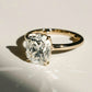 Old Mine 3.34 Ct Cushion Cut Moissanite Engagement Ring