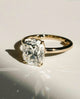 Old Mine 3.34 Ct Cushion Cut Moissanite Engagement Ring