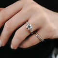 2 Ct Round Brilliant Cut Moissanite Engagement Ring