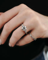 2 Ct Round Brilliant Cut Moissanite Engagement Ring