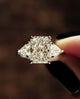 2.50 Ct Radiant Cut Moissanite Engagement Ring,