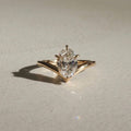 1.33 Ct Oval Cut Moissanite Engagement Ring