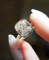 Bezel 4.16 Ct Cushion Cut Moissanite Engagement Ring