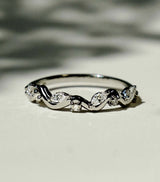 0.50 Ct Marquise Moissanite Wedding Band