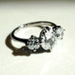 Three Stoe 3.06 Ct Cushion Cut Moissanite Engagement Ring
