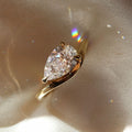 3 CT Pear Cut Moissanite Engagement Ring