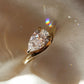 3 CT Pear Cut Moissanite Engagement Ring