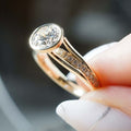 1.20 Ct Round Brilliant Cut Moissanite Engagement Ring