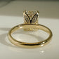 3.60 Ct Emerald Cut Moissanite Engagement Ring