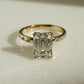 3.60 Ct Emerald Cut Moissanite Engagement Ring