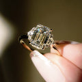 2.81 Ct Emerald Cut Moissanite Engagement Ring